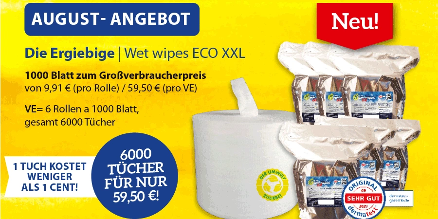 Maiarangebot 1 Desinfektionstuch kostet weniger als 1 Cent